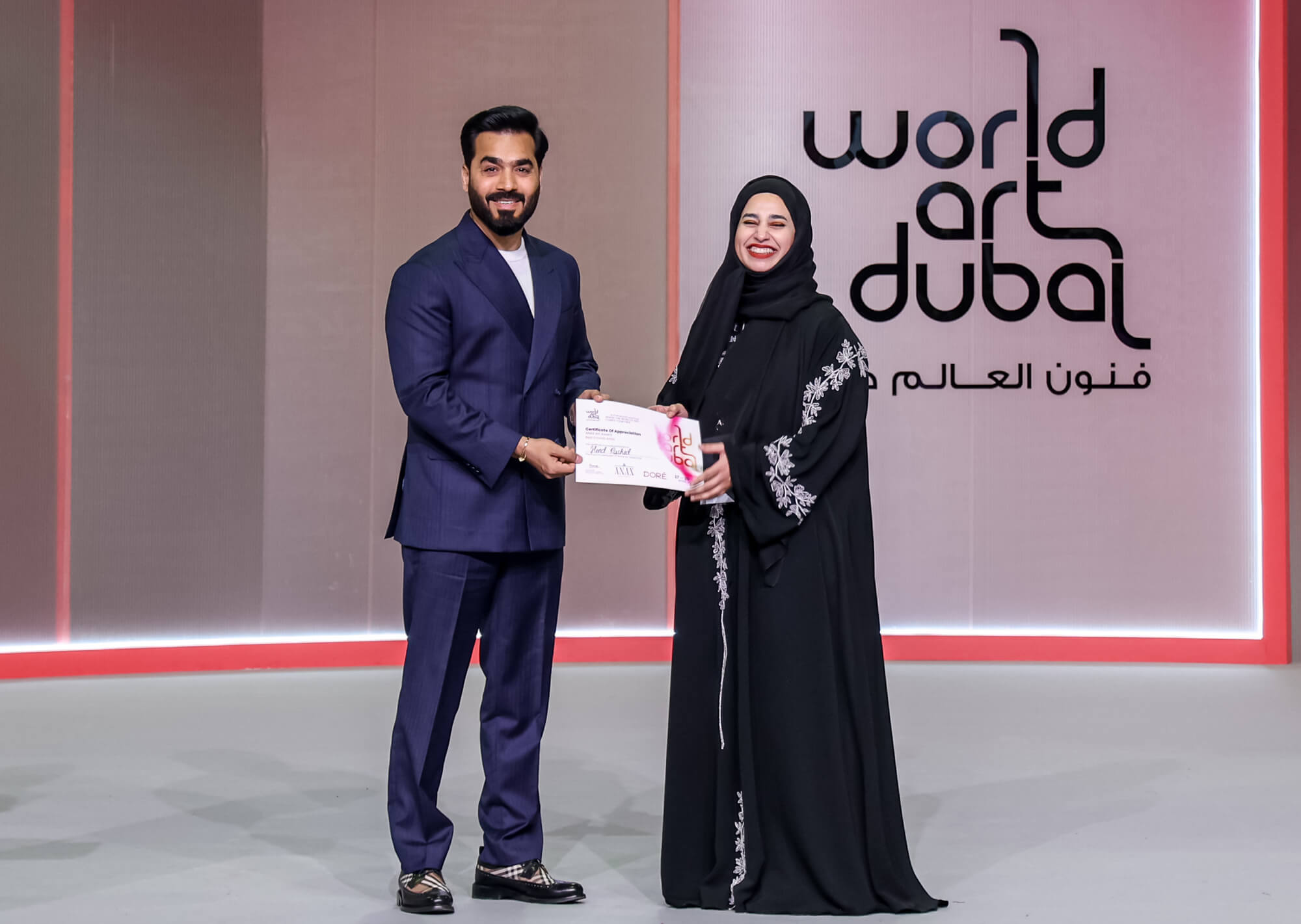 Emirati talent recognition presented by ANAX Developments at World Art Dubai